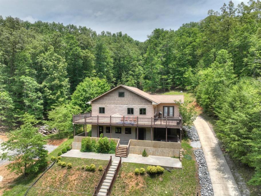 The Chariot - Creek Front With Hottub, Fire Pits, Billiards, Ev Charger - Sandalwood Stays 蓝岭 外观 照片